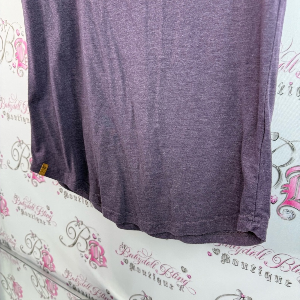 Tentree T-shirt feather ombré top feather design Purple T-Shirt comfy - Picture 4 of 12